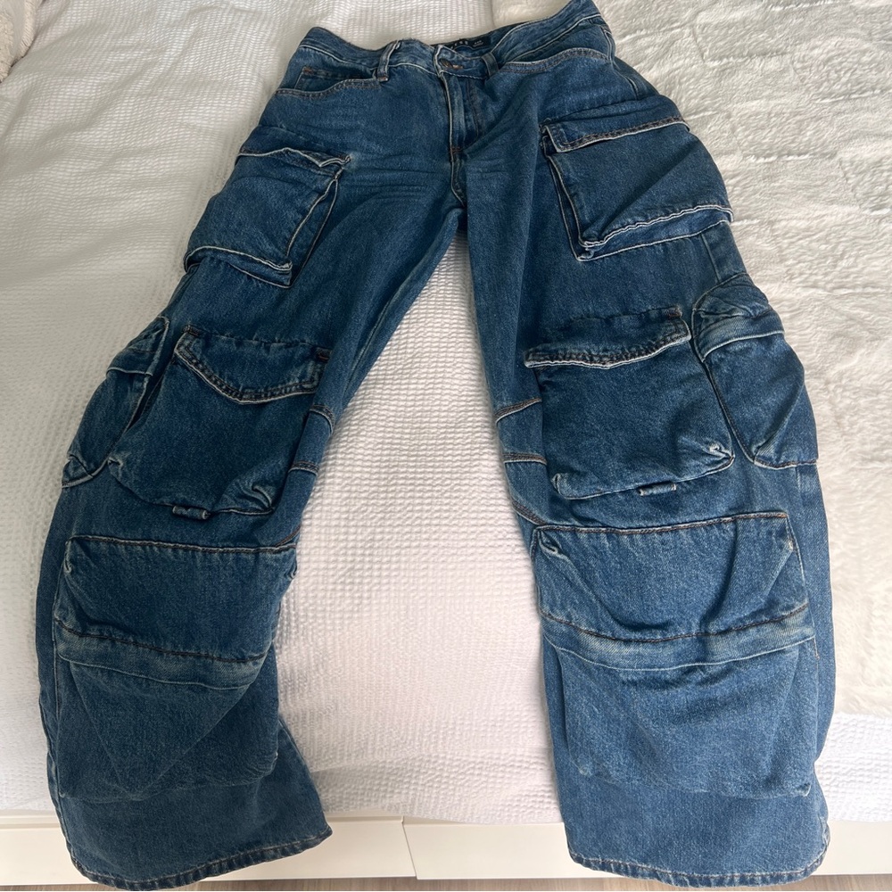 Lioness Denim Jeans with Contrast Stitching